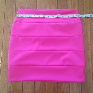 Ladies Pink Mini Skirt